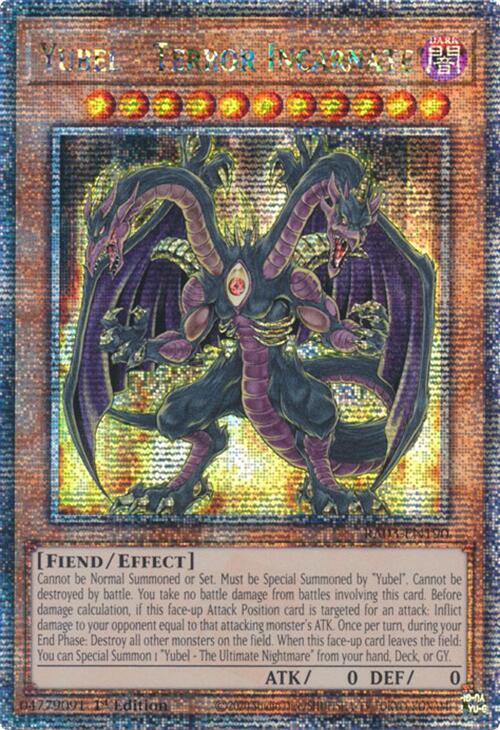 Yubel - Terror Incarnate (Quarter Century Secret Rare) [RA03-EN190] Quarter Century Secret Rare | Good Games Adelaide SA