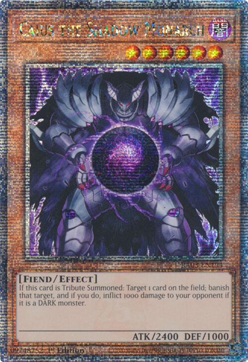 Caius the Shadow Monarch (Quarter Century Secret Rare) [RA03-EN194] Quarter Century Secret Rare | Good Games Adelaide SA