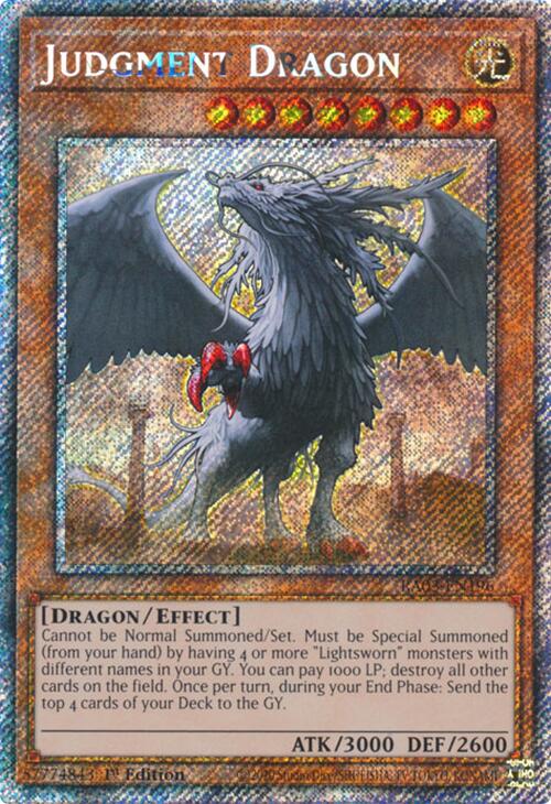 Judgment Dragon (Platinum Secret Rare) [RA03-EN196] Platinum Secret Rare | Good Games Adelaide SA