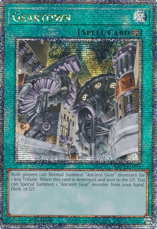 Geartown (Quarter Century Secret Rare) [RA03-EN203] Quarter Century Secret Rare | Good Games Adelaide SA