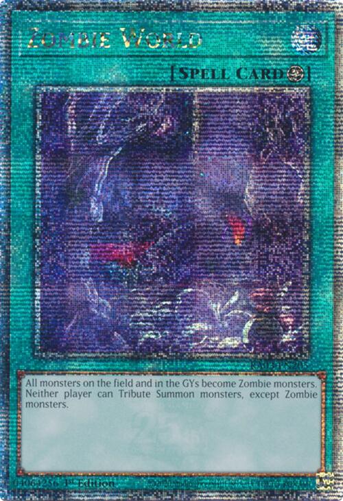 Zombie World (Quarter Century Secret Rare) [RA03-EN205] Quarter Century Secret Rare | Good Games Adelaide SA