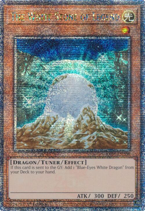 The White Stone of Legend (Quarter Century Secret Rare) [RA03-EN208] Quarter Century Secret Rare | Good Games Adelaide SA