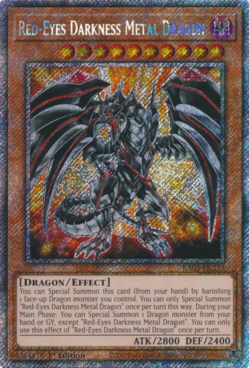 Red-Eyes Darkness Metal Dragon (Platinum Secret Rare) [RA03-EN212] Platinum Secret Rare | Good Games Adelaide SA