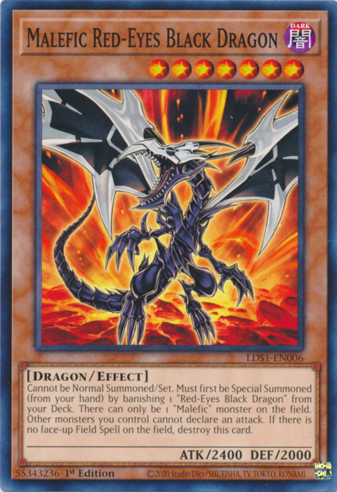 Malefic Red-Eyes Black Dragon [LDS1-EN006] Common | Good Games Adelaide SA