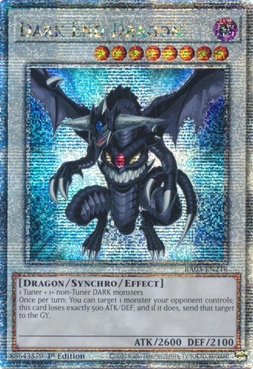 Dark End Dragon (Quarter Century Secret Rare) [RA03-EN216] Quarter Century Secret Rare | Good Games Adelaide SA