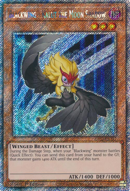 Blackwing - Kalut the Moon Shadow (Platinum Secret Rare) [RA03-EN217] Platinum Secret Rare | Good Games Adelaide SA