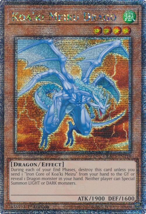 Koa'ki Meiru Drago (Quarter Century Secret Rare) [RA03-EN218] Quarter Century Secret Rare | Good Games Adelaide SA