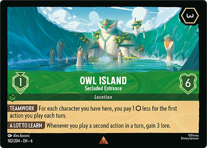 Owl Island - Secluded Entrance (102/204) [Azurite Sea] | Good Games Adelaide SA