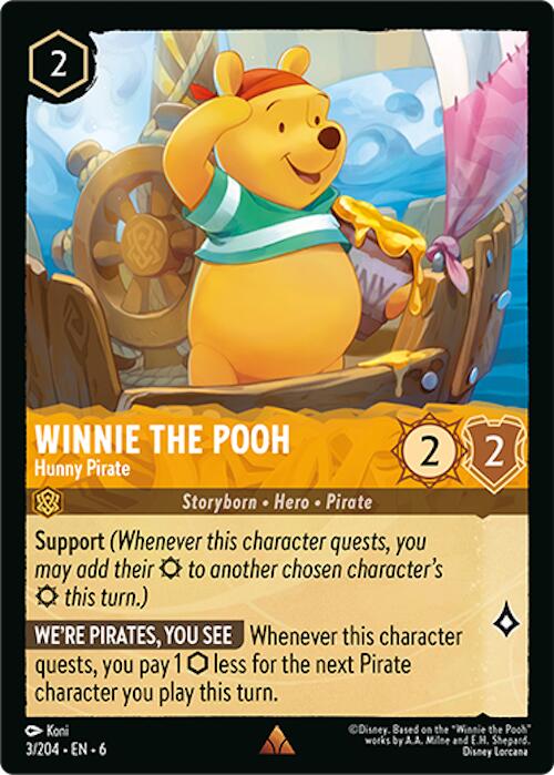 Winnie the Pooh - Hunny Pirate (3/204) [Azurite Sea] | Good Games Adelaide SA