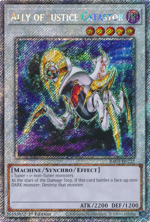 Ally of Justice Catastor (Platinum Secret Rare) [RA03-EN222] Platinum Secret Rare | Good Games Adelaide SA