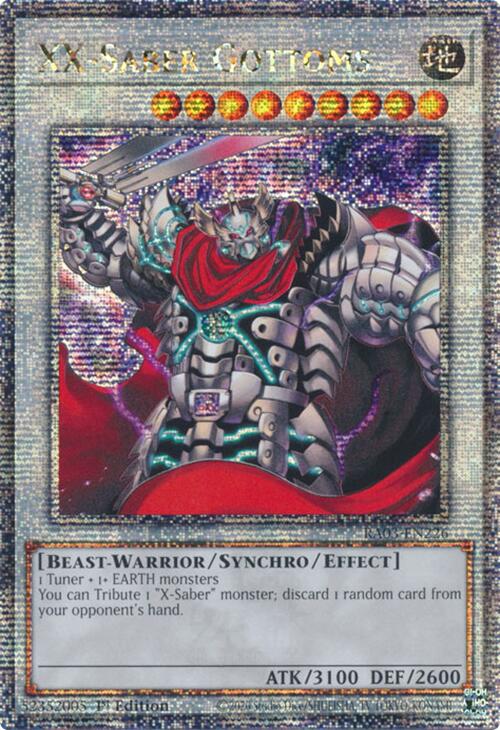 XX-Saber Gottoms (Quarter Century Secret Rare) [RA03-EN226] Quarter Century Secret Rare | Good Games Adelaide SA