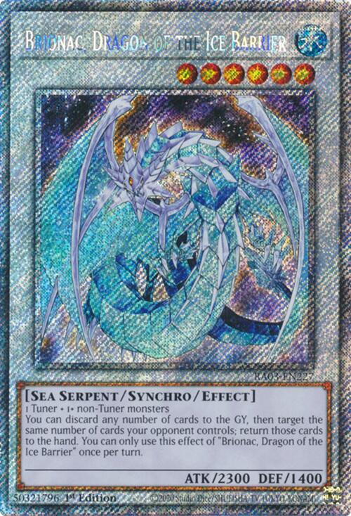 Brionac, Dragon of the Ice Barrier (Platinum Secret Rare) [RA03-EN227] Platinum Secret Rare | Good Games Adelaide SA