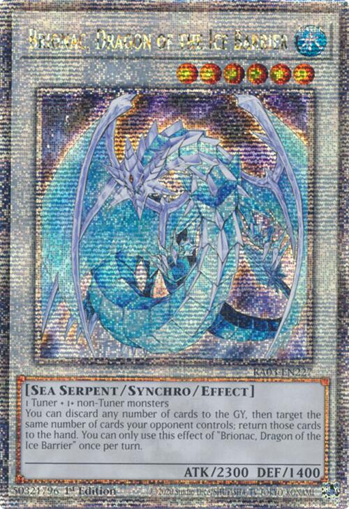 Brionac, Dragon of the Ice Barrier (Quarter Century Secret Rare) [RA03-EN227] Quarter Century Secret Rare | Good Games Adelaide SA