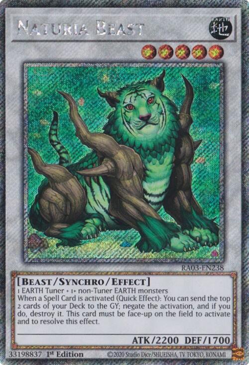 Naturia Beast (Platinum Secret Rare) [RA03-EN238] Platinum Secret Rare | Good Games Adelaide SA