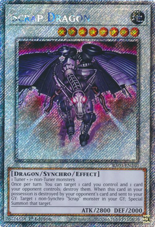 Scrap Dragon (Platinum Secret Rare) [RA03-EN240] Platinum Secret Rare | Good Games Adelaide SA