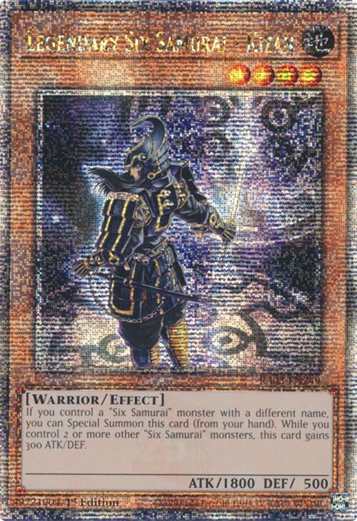 Legendary Six Samurai - Kizan (Quarter Century Secret Rare) [RA03-EN249] Quarter Century Secret Rare | Good Games Adelaide SA