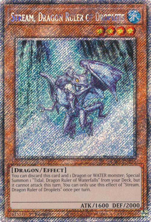 Stream, Dragon Ruler of Droplets (Platinum Secret Rare) [RA03-EN255] Platinum Secret Rare | Good Games Adelaide SA
