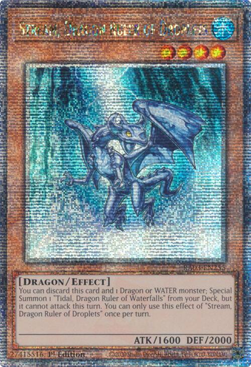 Stream, Dragon Ruler of Droplets (Quarter Century Secret Rare) [RA03-EN255] Quarter Century Secret Rare | Good Games Adelaide SA