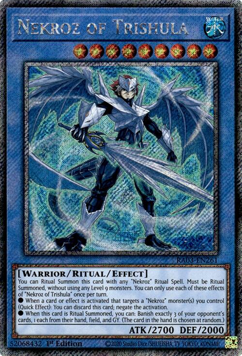 Nekroz of Trishula (Platinum Secret Rare) [RA03-EN261] Platinum Secret Rare | Good Games Adelaide SA