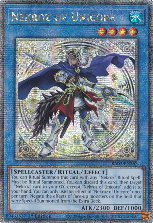 Nekroz of Unicore (Quarter Century Secret Rare) [RA03-EN262] Quarter Century Secret Rare | Good Games Adelaide SA
