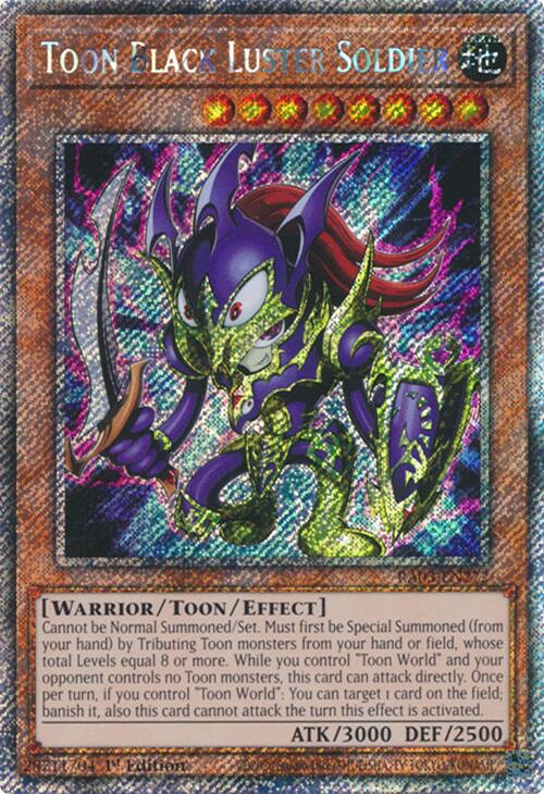 Toon Black Luster Soldier (Platinum Secret Rare) [RA03-EN272] Platinum Secret Rare | Good Games Adelaide SA