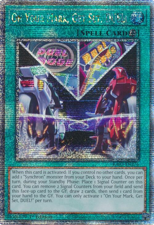 On Your Mark, Get Set, DUEL! (Quarter Century Secret Rare) [RA03-EN276] Quarter Century Secret Rare | Good Games Adelaide SA