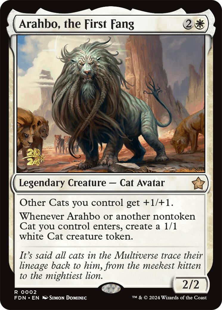 Arahbo, the First Fang [Foundations Prerelease Promos] | Good Games Adelaide SA