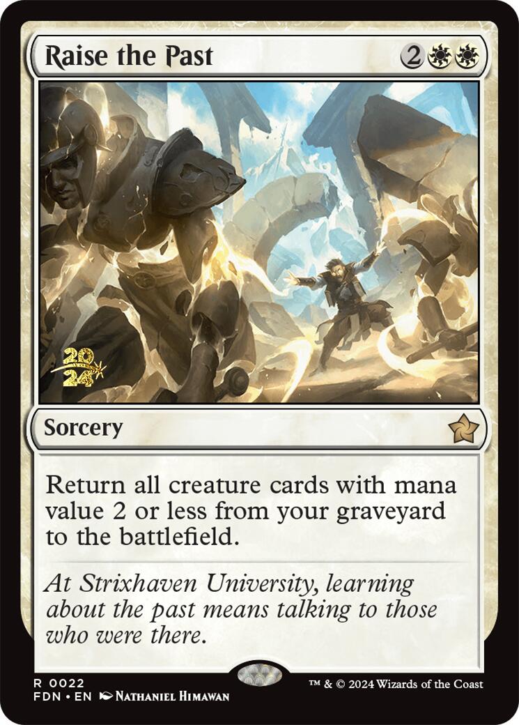Raise the Past [Foundations Prerelease Promos] | Good Games Adelaide SA