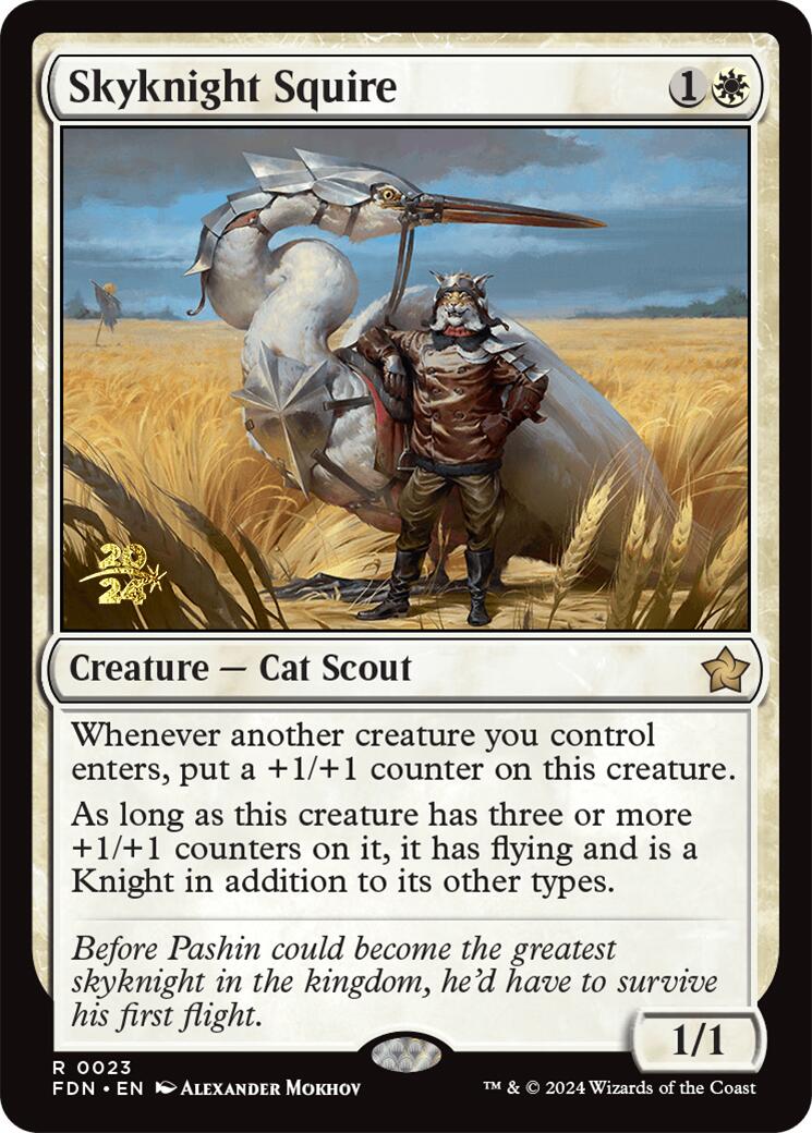 Skyknight Squire [Foundations Prerelease Promos] | Good Games Adelaide SA