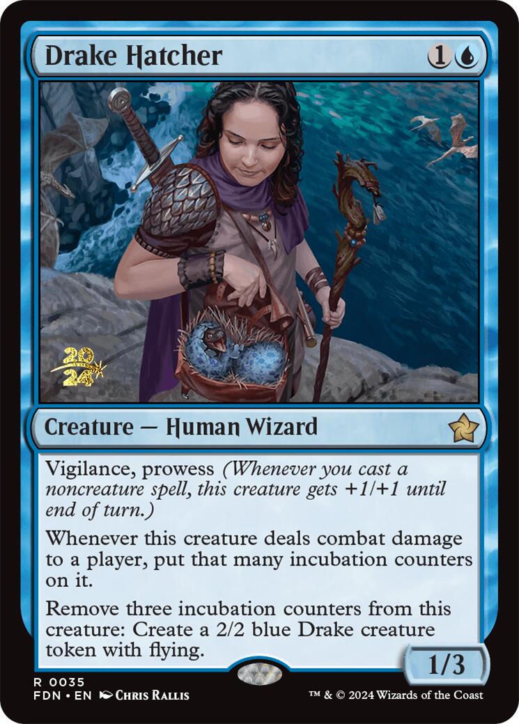 Drake Hatcher [Foundations Prerelease Promos] | Good Games Adelaide SA