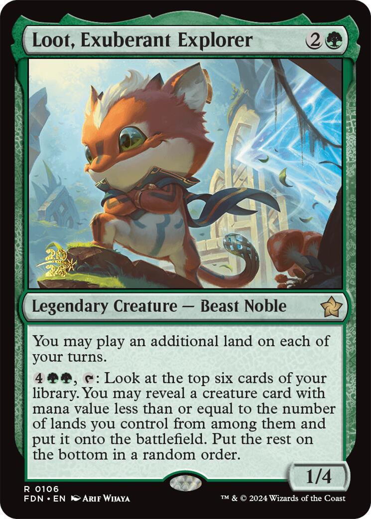 Loot, Exuberant Explorer [Foundations Prerelease Promos] | Good Games Adelaide SA