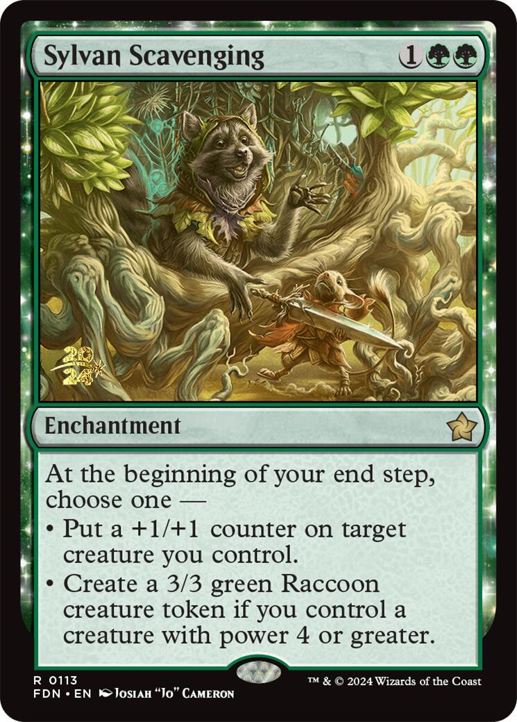 Sylvan Scavenging [Foundations Prerelease Promos] | Good Games Adelaide SA