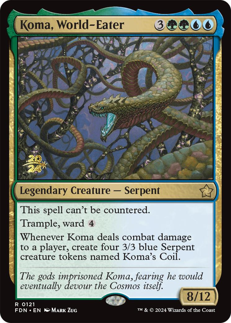 Koma, World-Eater [Foundations Prerelease Promos] | Good Games Adelaide SA
