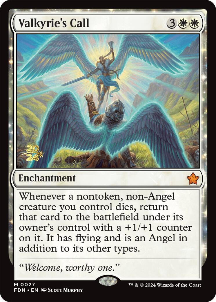 Valkyrie's Call [Foundations Prerelease Promos] | Good Games Adelaide SA