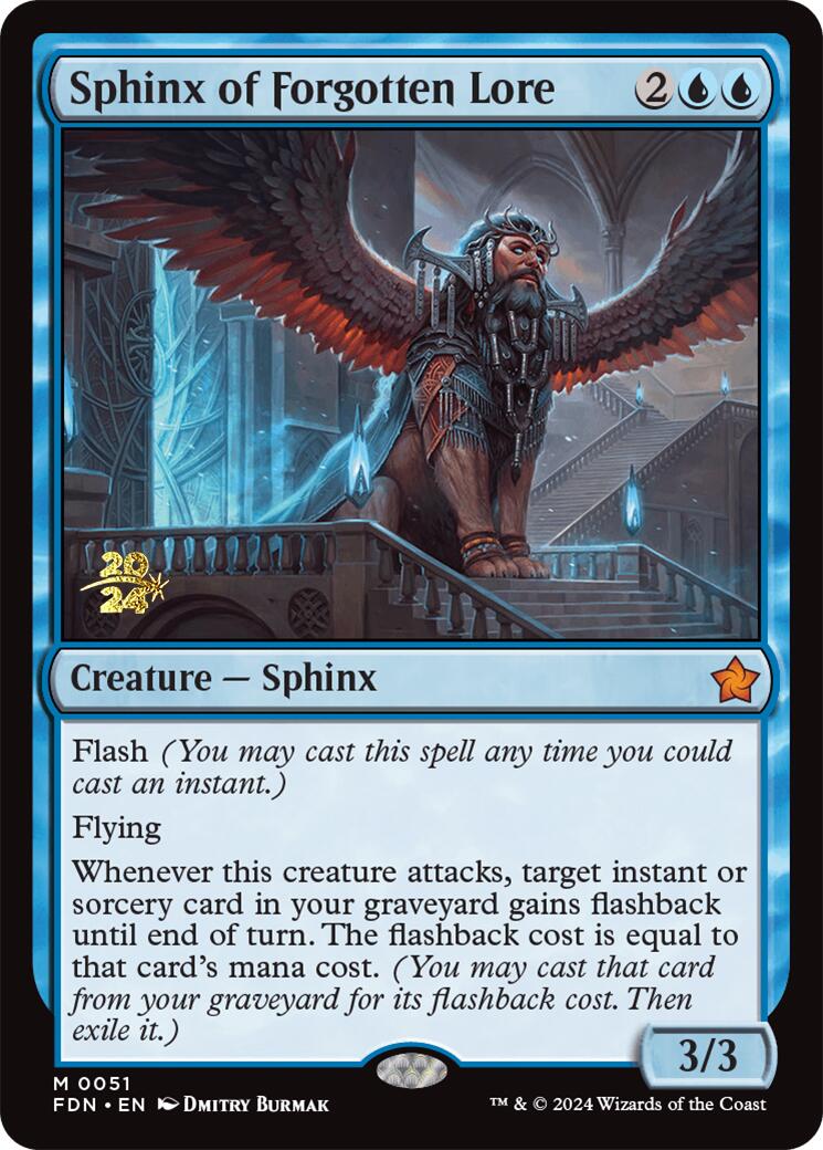 Sphinx of Forgotten Lore [Foundations Prerelease Promos] | Good Games Adelaide SA