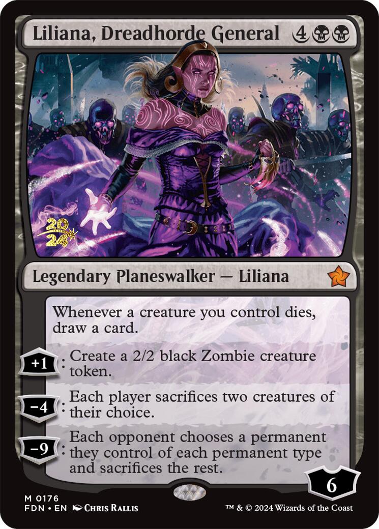 Liliana, Dreadhorde General [Foundations Prerelease Promos] | Good Games Adelaide SA