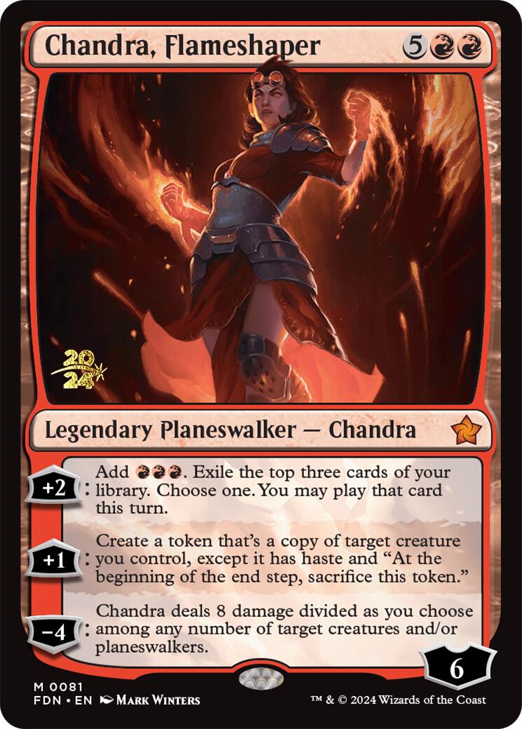 Chandra, Flameshaper [Foundations Prerelease Promos] | Good Games Adelaide SA
