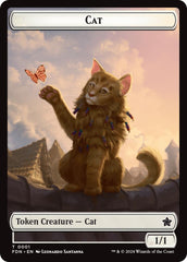 Spirit // Cat (0001) Doubled-Sided Token [Foundations Tokens] | Good Games Adelaide SA