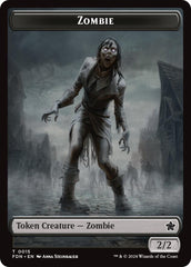 Goblin // Zombie Doubled-Sided Token [Foundations Tokens] | Good Games Adelaide SA