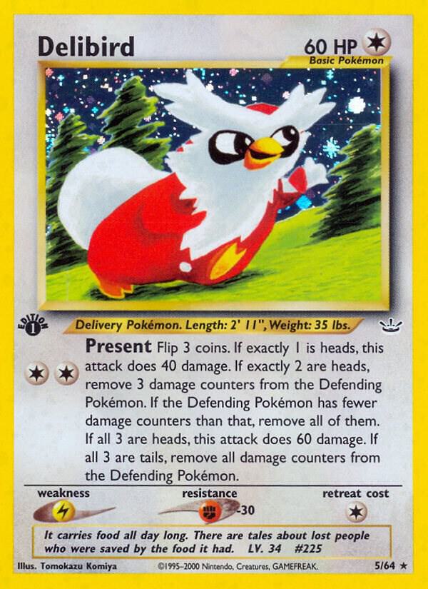 Delibird 05/64 (Neo Revelation)  - 1st Edition Holofoil | Good Games Adelaide SA