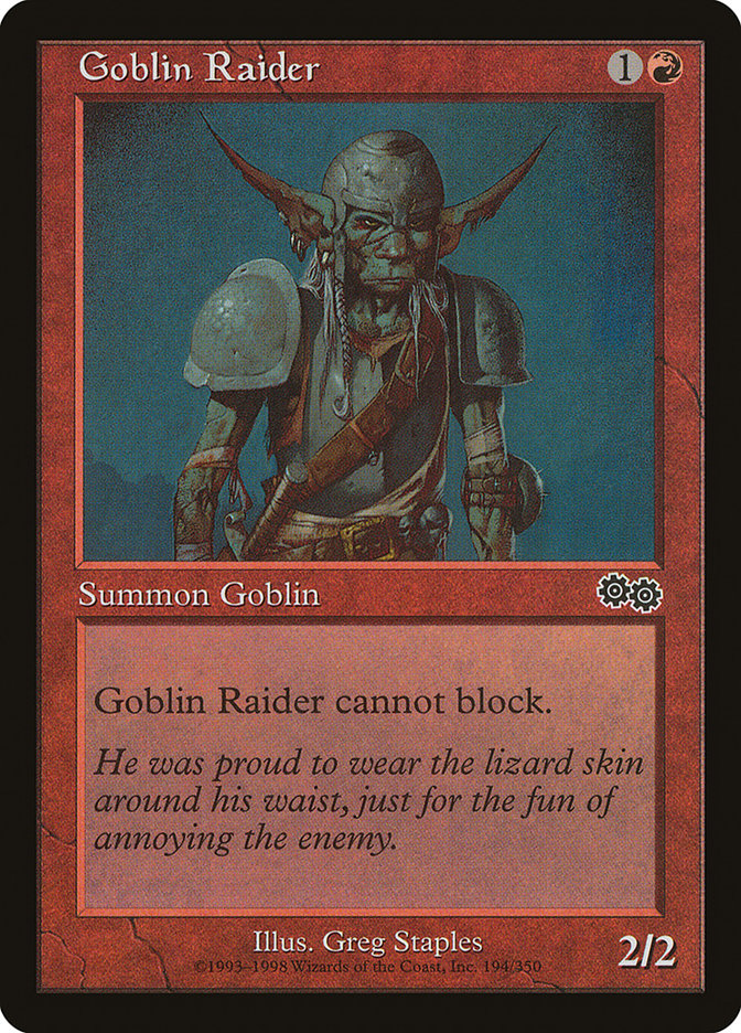 Goblin Raider [Urza's Saga] | Good Games Adelaide SA