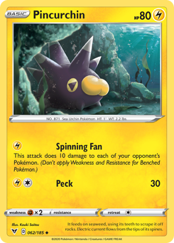 Pincurchin (062/185) [Sword & Shield: Vivid Voltage] | Good Games Adelaide SA