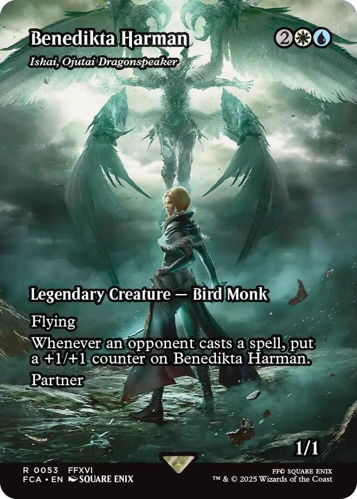 Benedikta Harman Ishai Ojutai Dragonspeaker  53/0 (FINAL FANTASY: Through the Ages)  - Showcase Foil | Good Games Adelaide SA