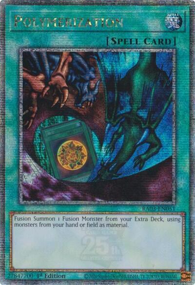 Polymerization (Alternate Art) (Quarter Century Secret Rare) [RA03-EN051] Quarter Century Secret Rare | Good Games Adelaide SA