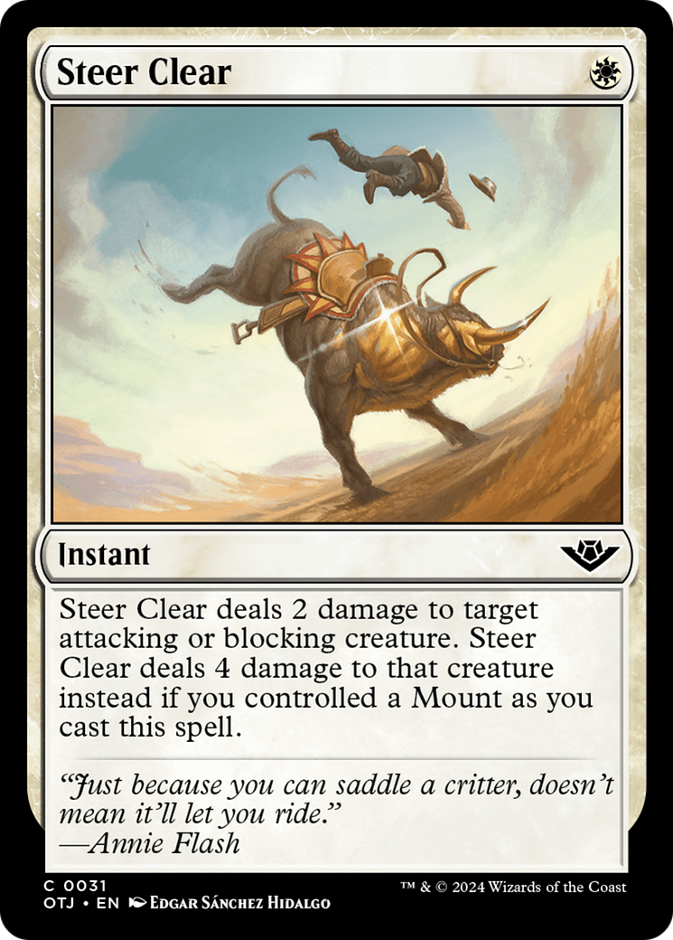 Steer Clear [Outlaws of Thunder Junction] | Good Games Adelaide SA
