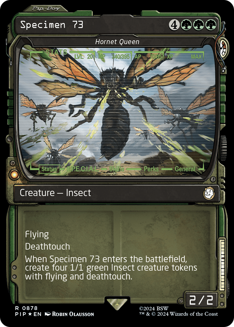 Specimen 73 - Hornet Queen (Showcase) (Surge Foil) [Fallout] | Good Games Adelaide SA