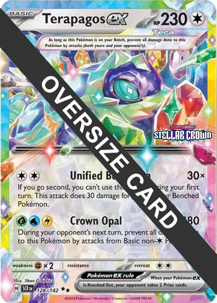 Terapagos ex (128/142) (Jumbo Card) [Scarlet & Violet: Stellar Crown] | Good Games Adelaide SA