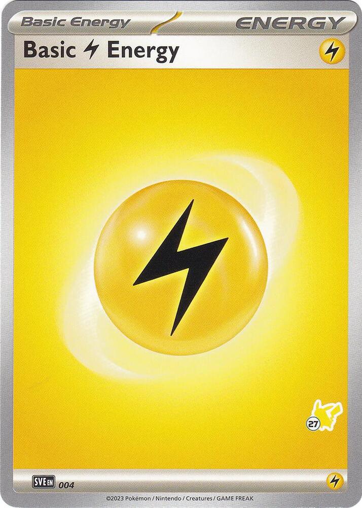 Basic Lightning Energy Pikachu 27 004 (Battle Academy 2024)  | Good Games Adelaide SA