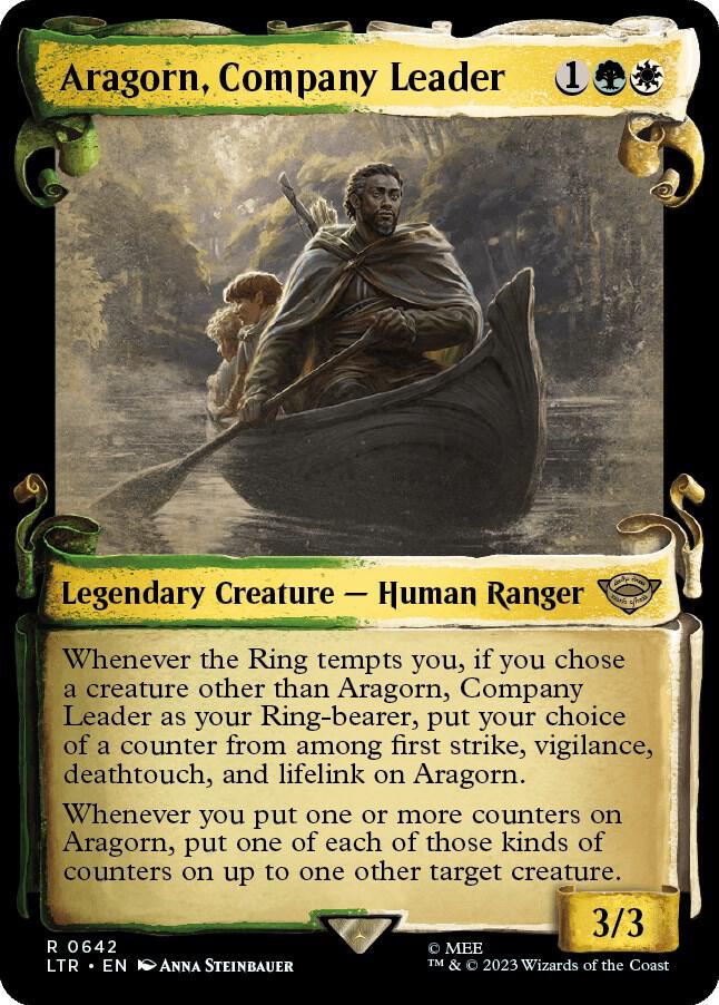 Aragorn, Company Leader 642 (Universes Beyond: The Lord of the Rings: Tales of Middle-earth)  - Showcase Scroll | Good Games Adelaide SA