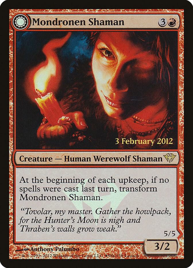 Mondronen Shaman // Tovolar's Magehunter 98 (Launch Party & Release Event Promos)  - Foil | Good Games Adelaide SA